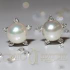 Orecchini perle mare e diamanti cod.4764TR